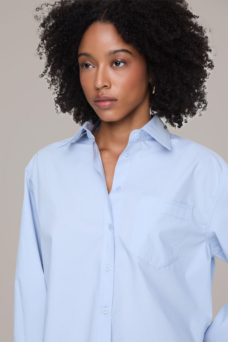 Camisa Branco Com Bolso