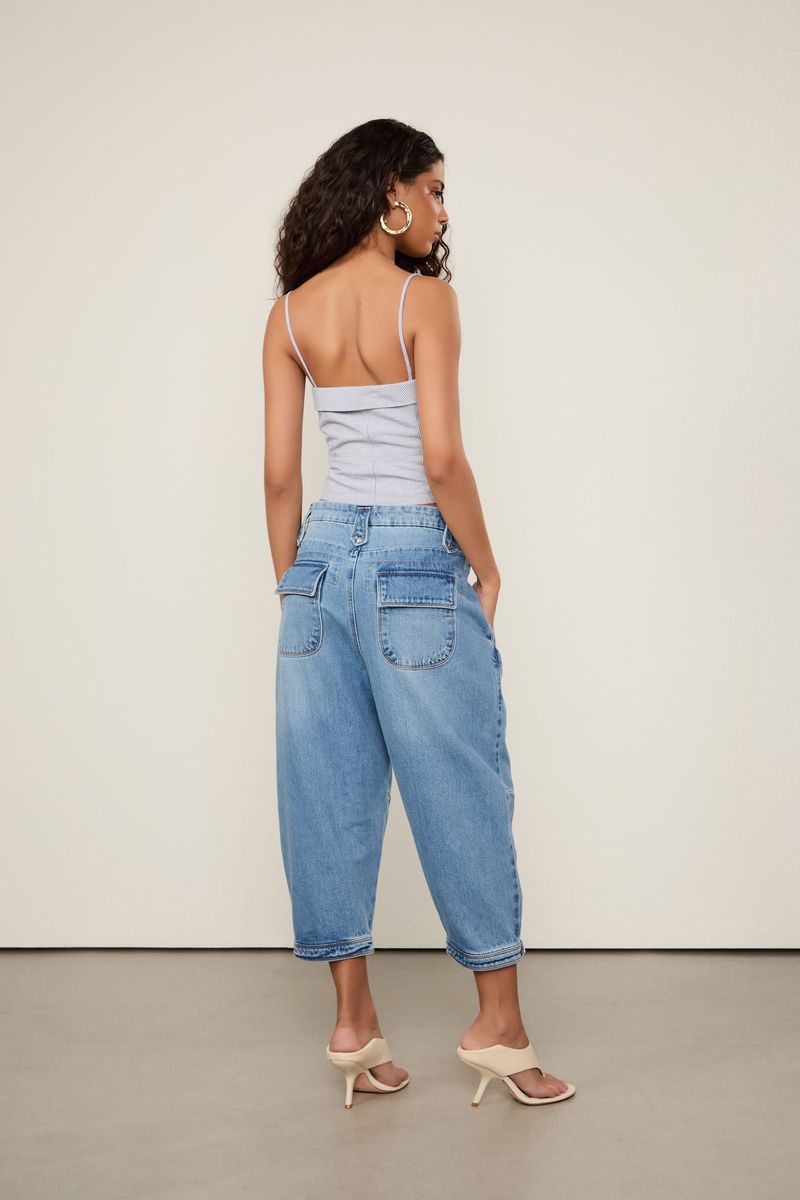 Calça Jeans Over Cintura Baixa