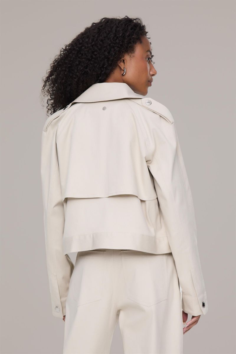 Casaco Cropped Cinza Lua Aletas