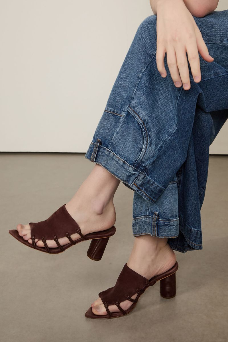 Mule De Couro Color Rolote