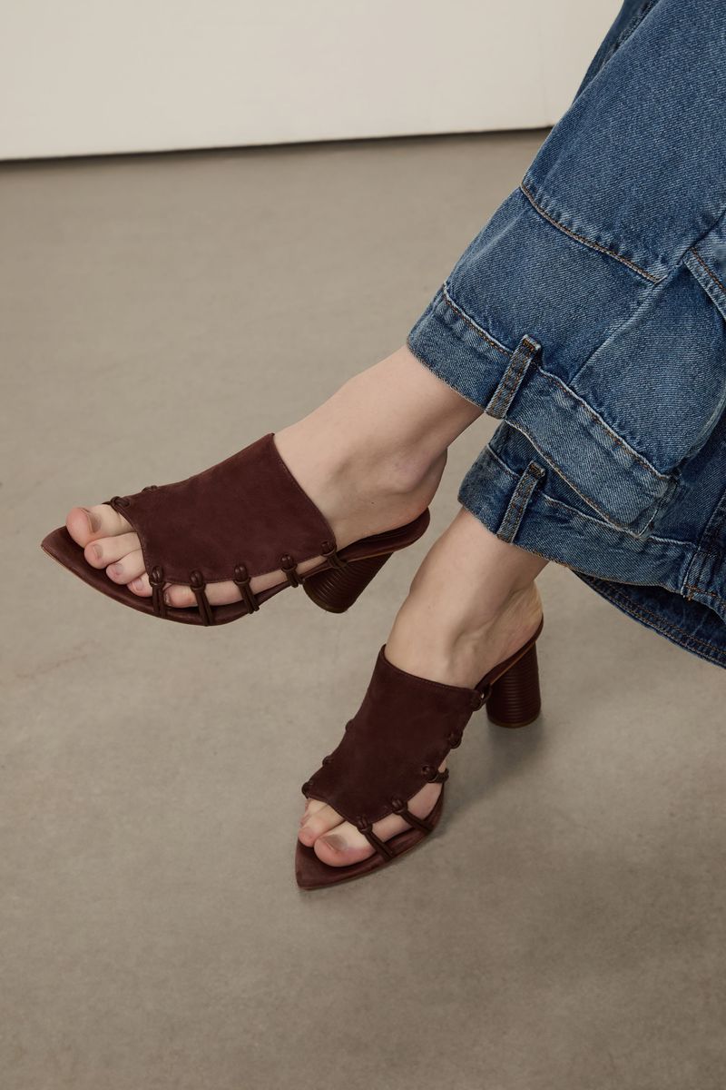 Mule De Couro Color Rolote