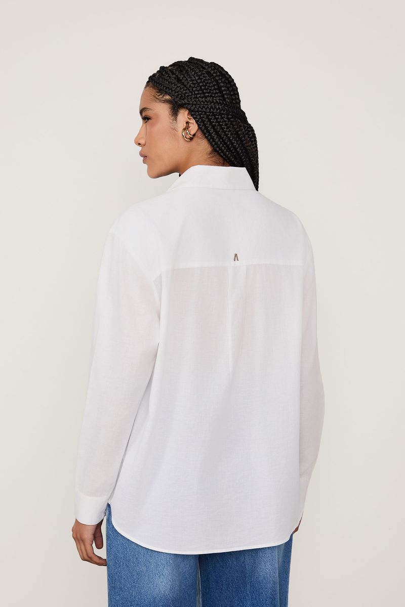 Camisa Básica Com Bolso
