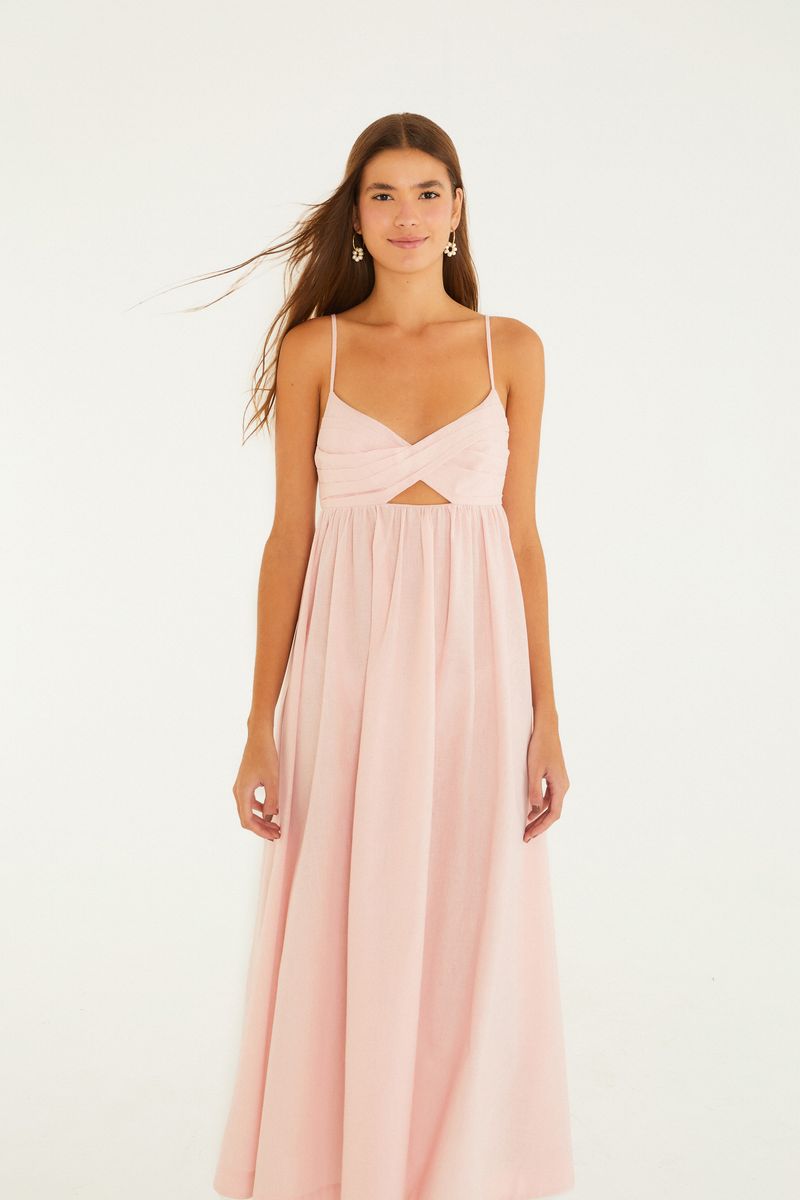 Vestido Cropped Pregas