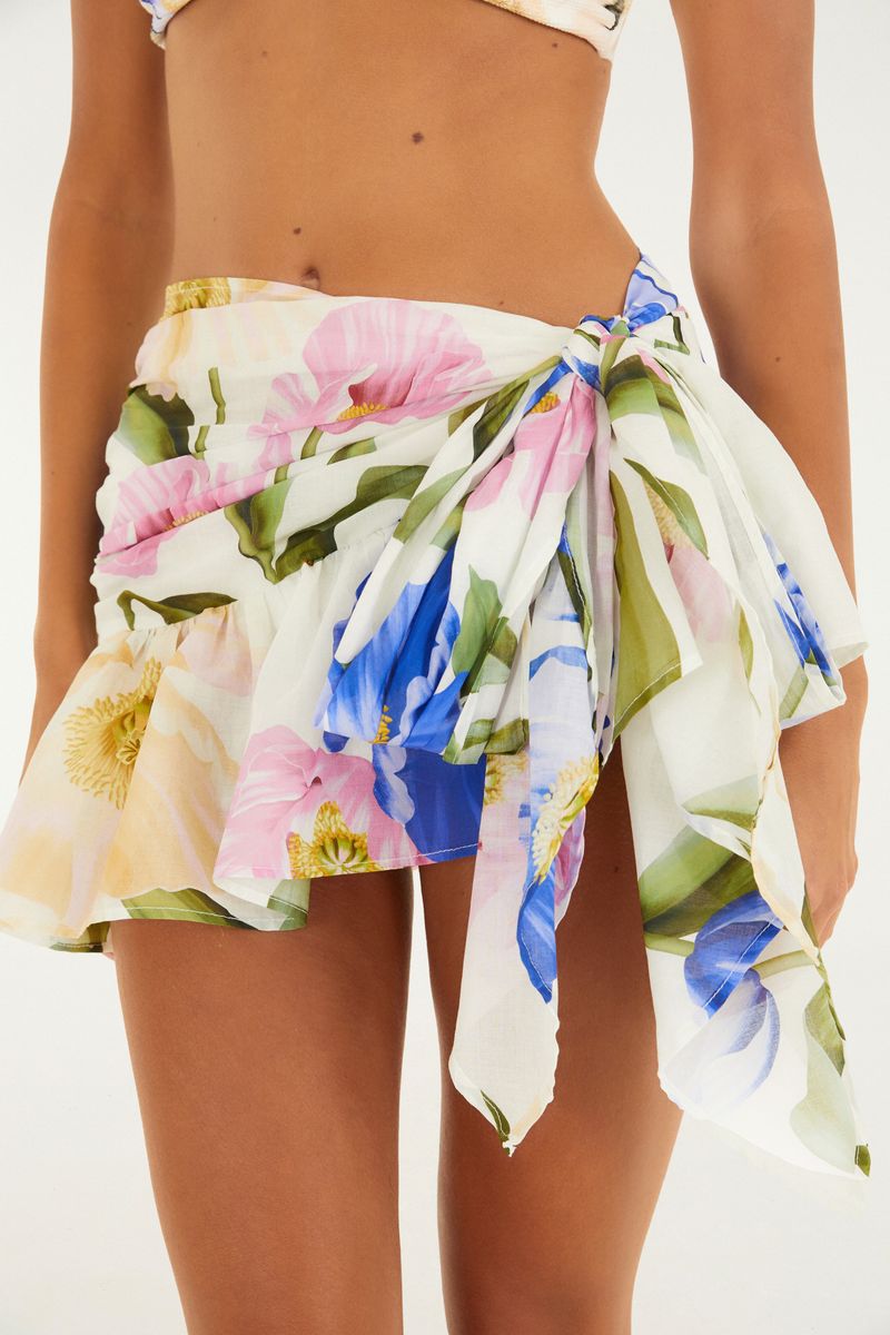 Saia Babados Floral Lola