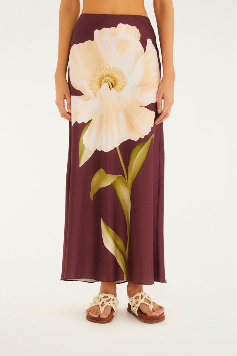 Saia Estampada Papoula