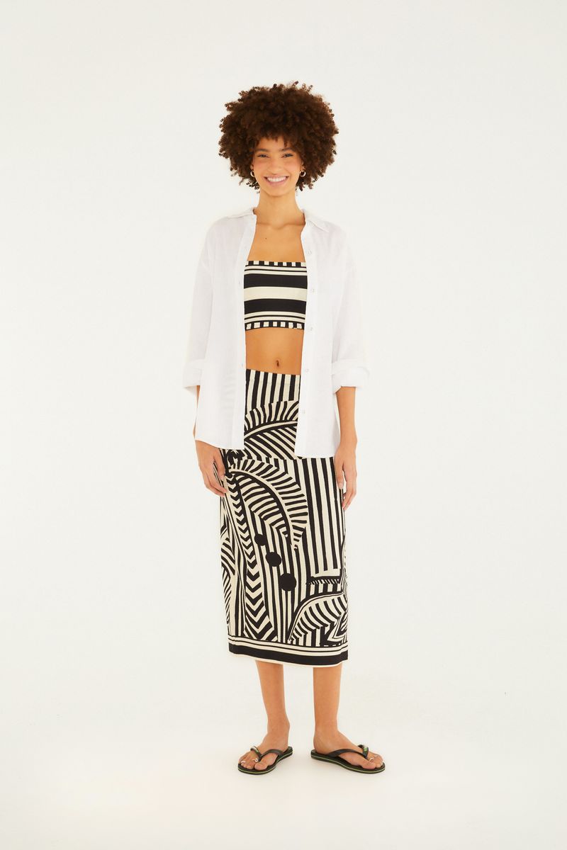 Top Double Estampado Listra Tropical