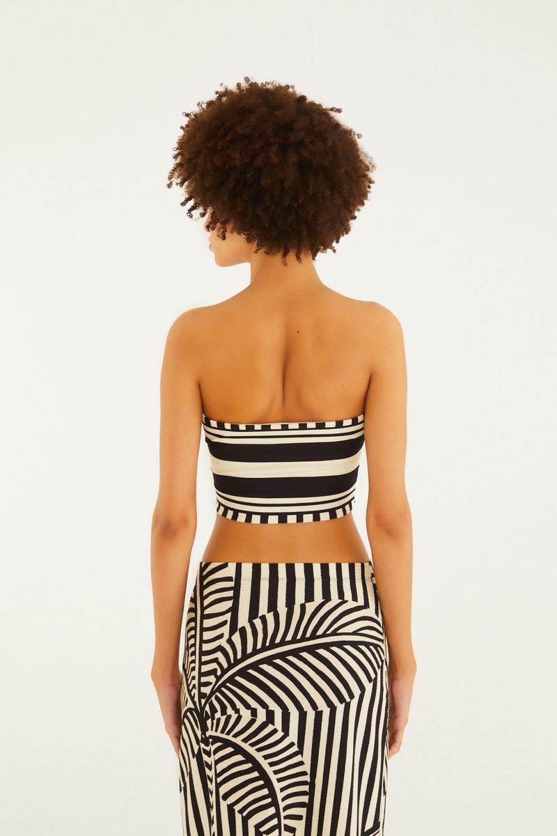 Top Double Estampado Listra Tropical
