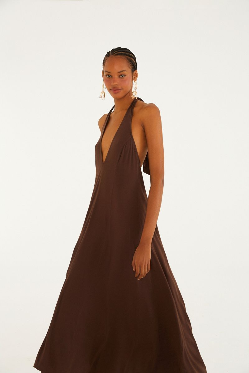 Vestido Nesgas Midi