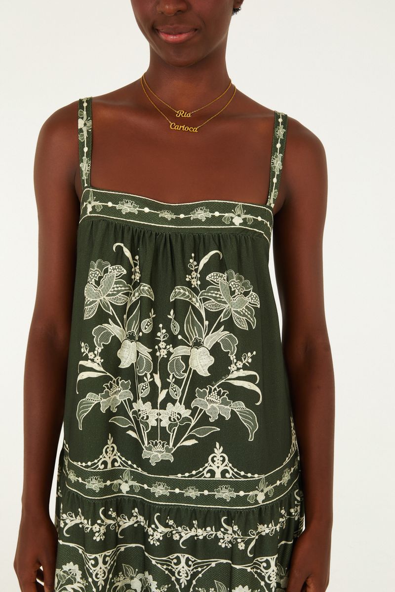 Vestido Cropped Estampado Lais