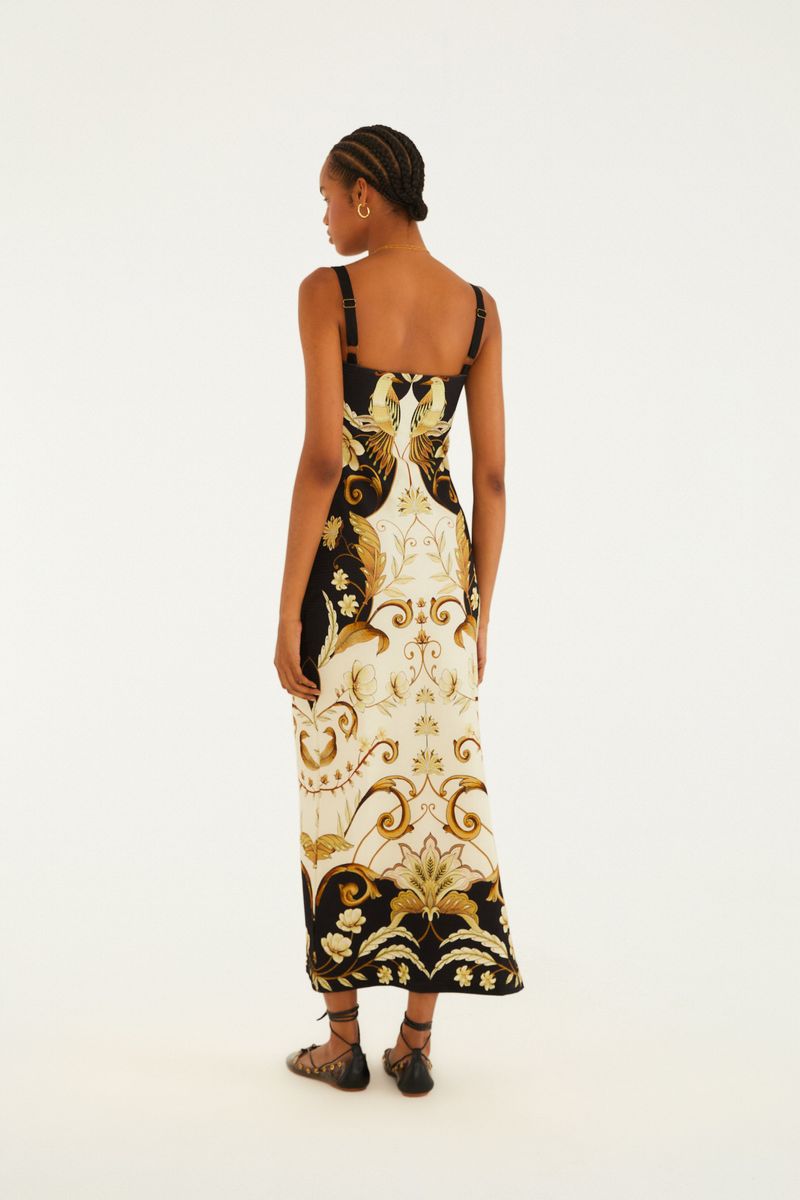 Vestido Midi Estampado Milena