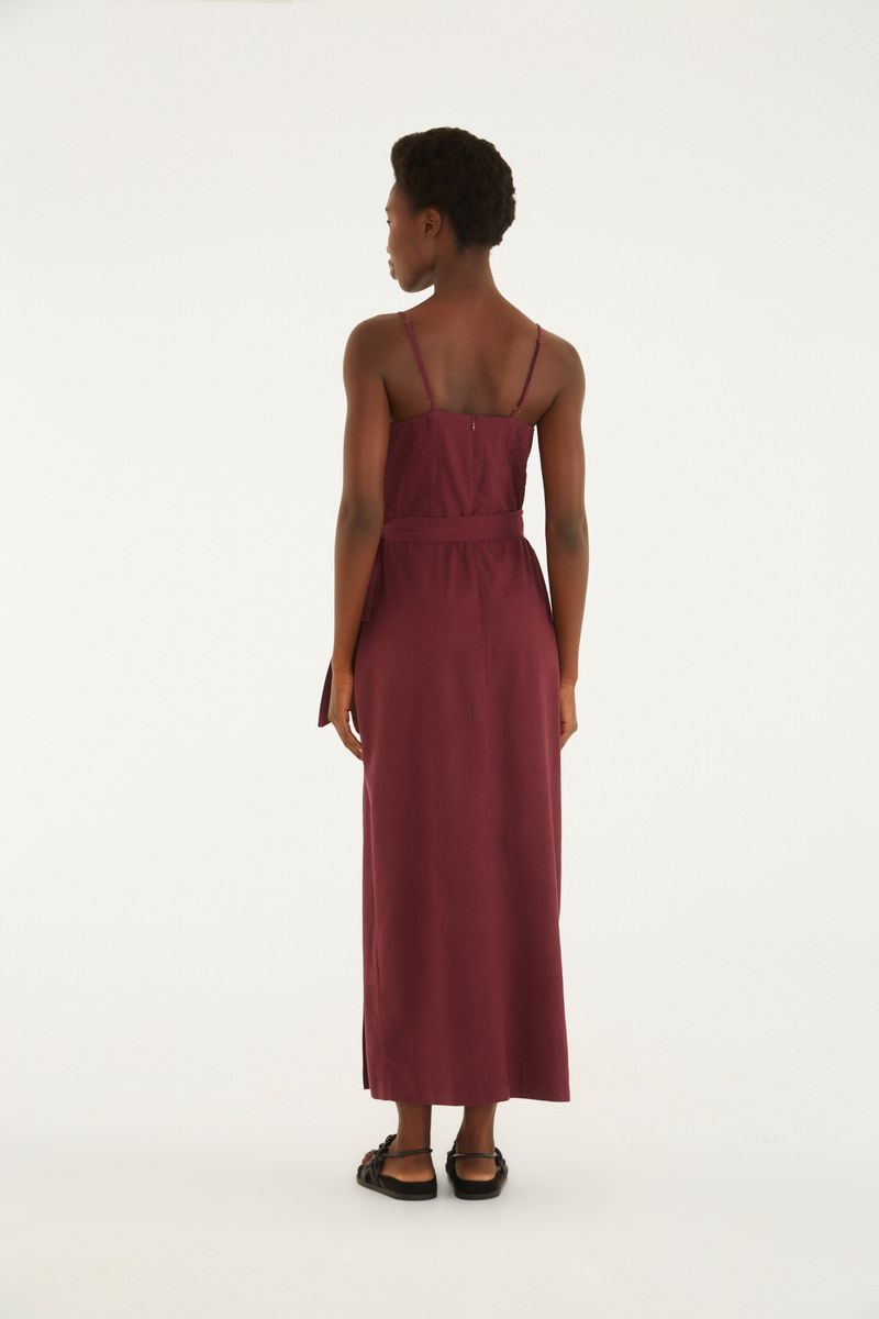 Vestido Transpasse Alcinhas
