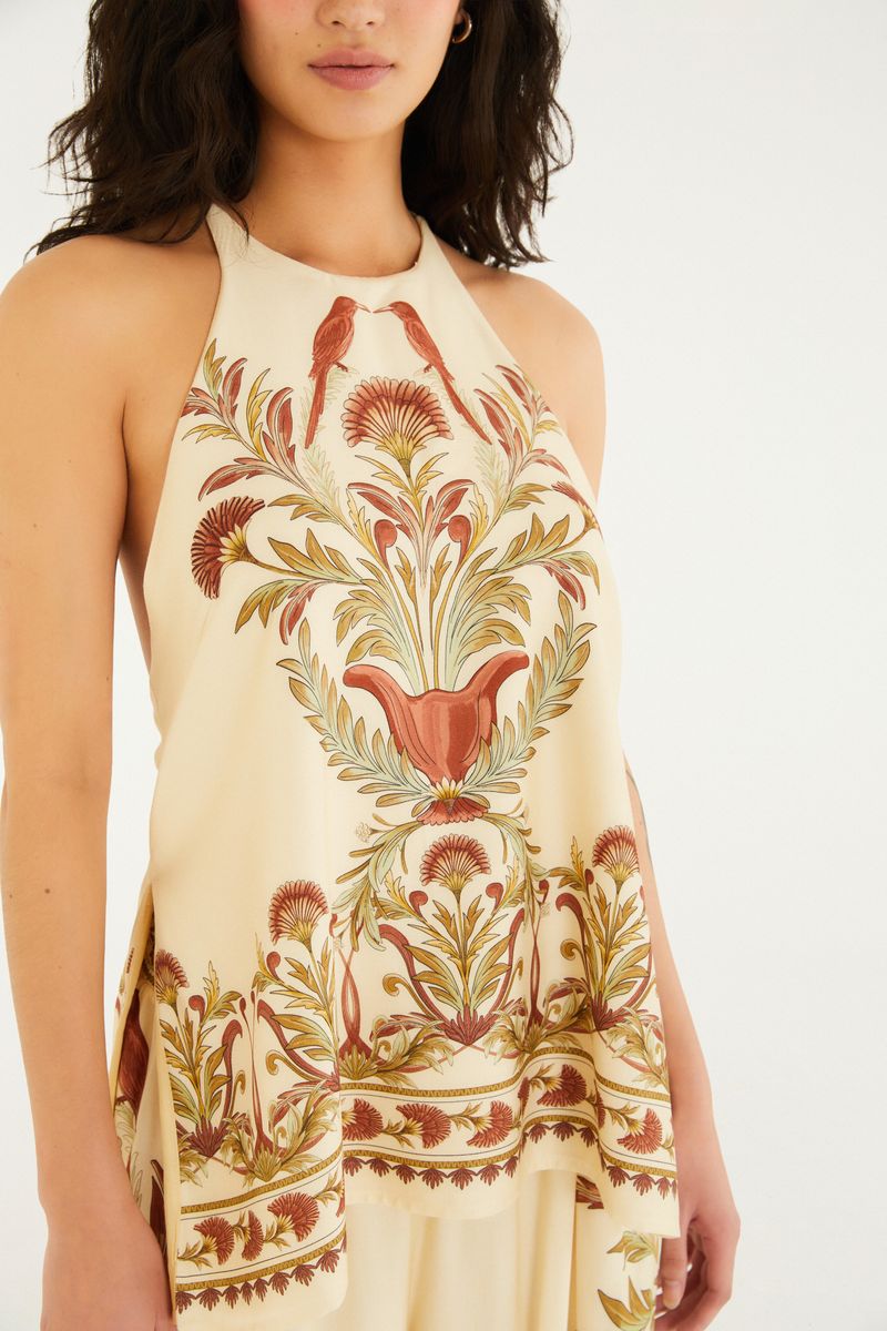 Regata Estampada Jardim Louise