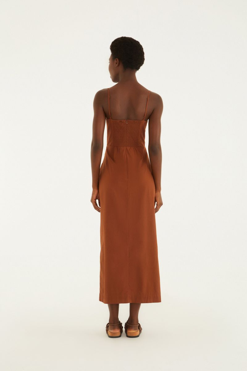 Vestido Meia Taça Pregas