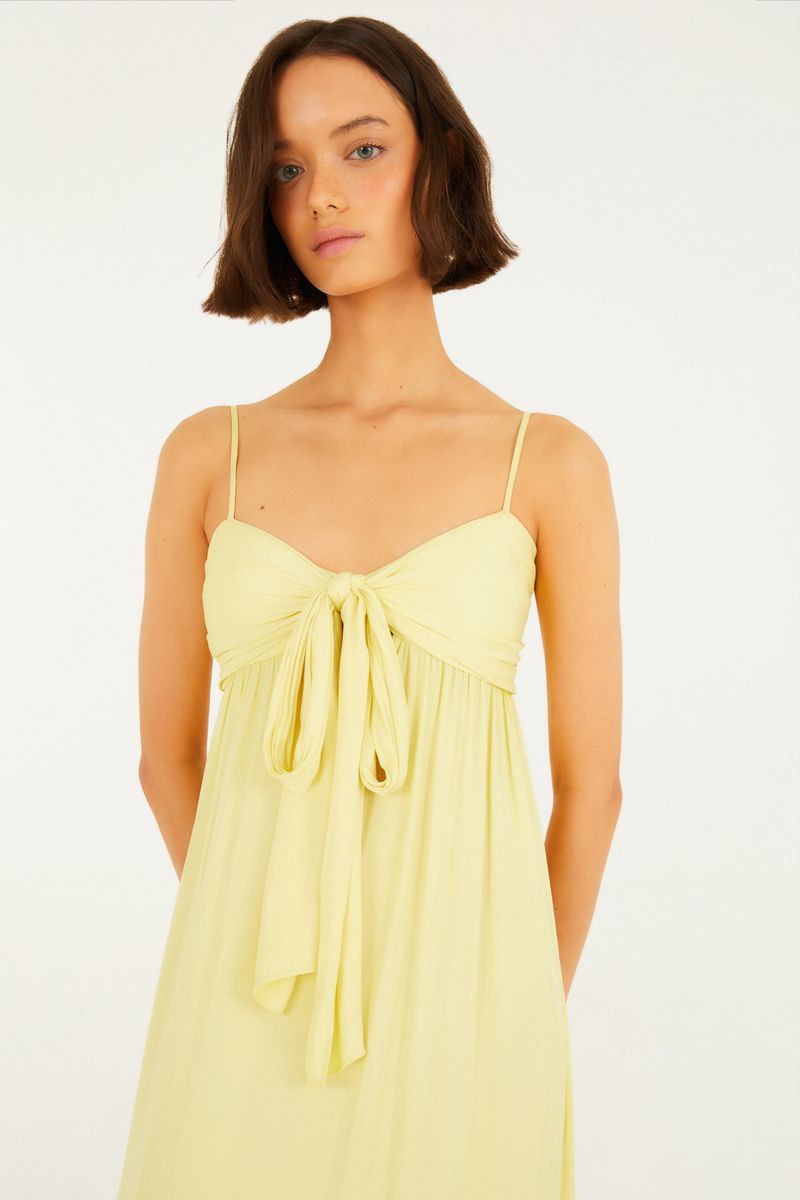 Vestido Cetim Amarração