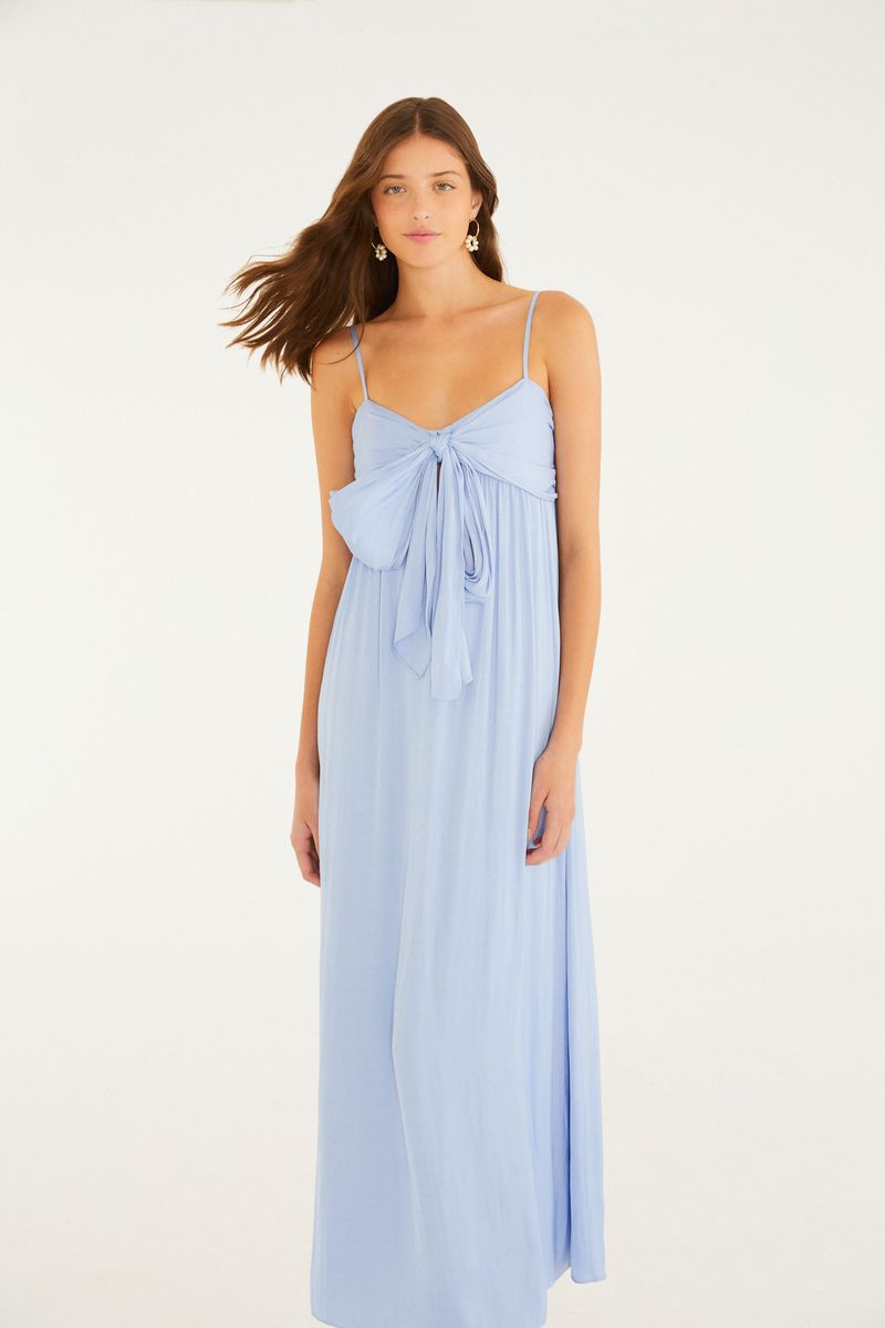 Vestido Cetim Amarração