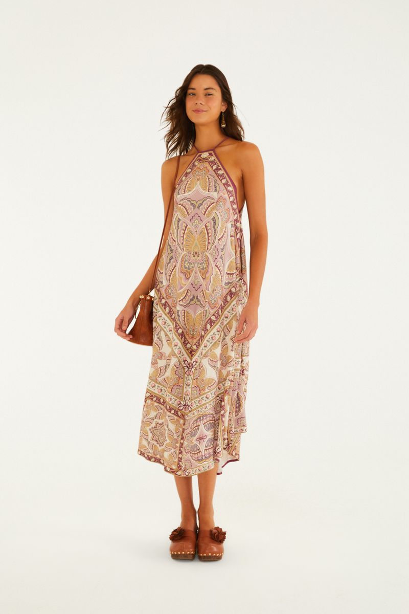 Vestido Longo Estampado Sophie