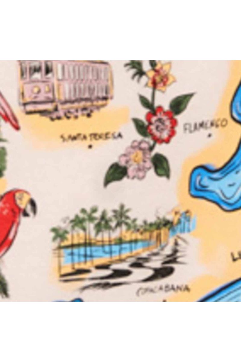 T-Shirt Fit Mapa Farm Rio Rosa