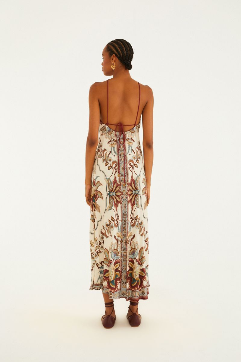 Vestido Cropped Estampado Jardim Majestoso