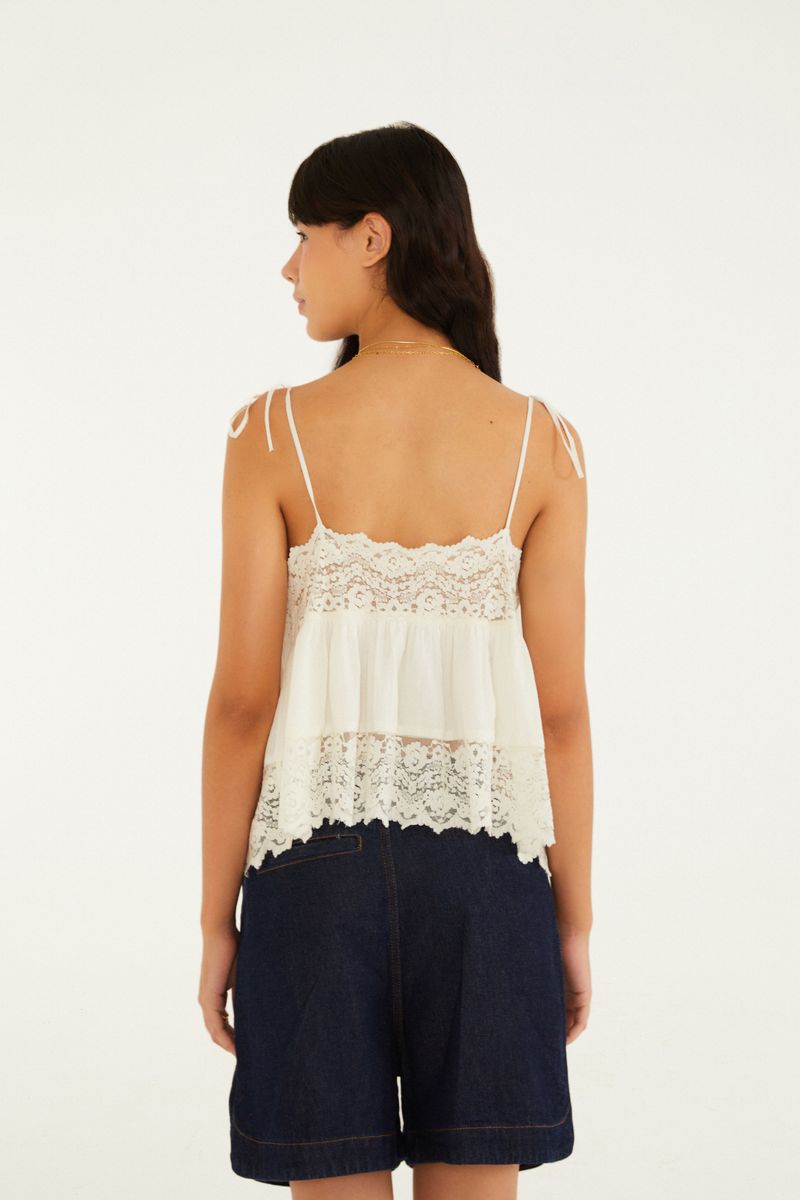 Blusa Artesanal Renda