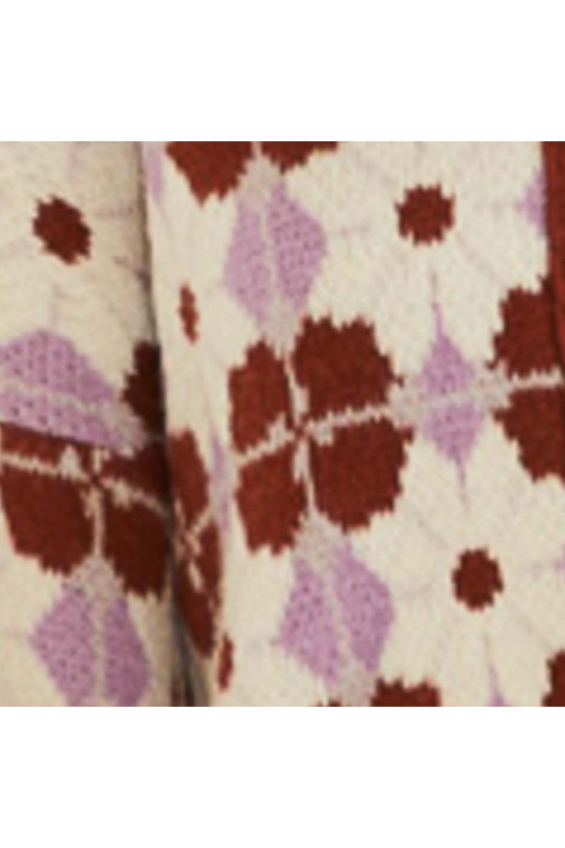 Bermuda Estampada Floral Gráfico Lilás