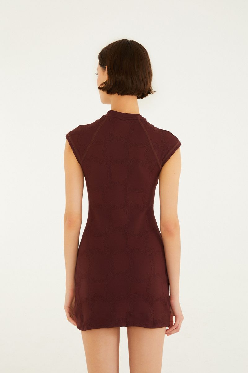 Vestido Curto Textura Ritmo Carioca
