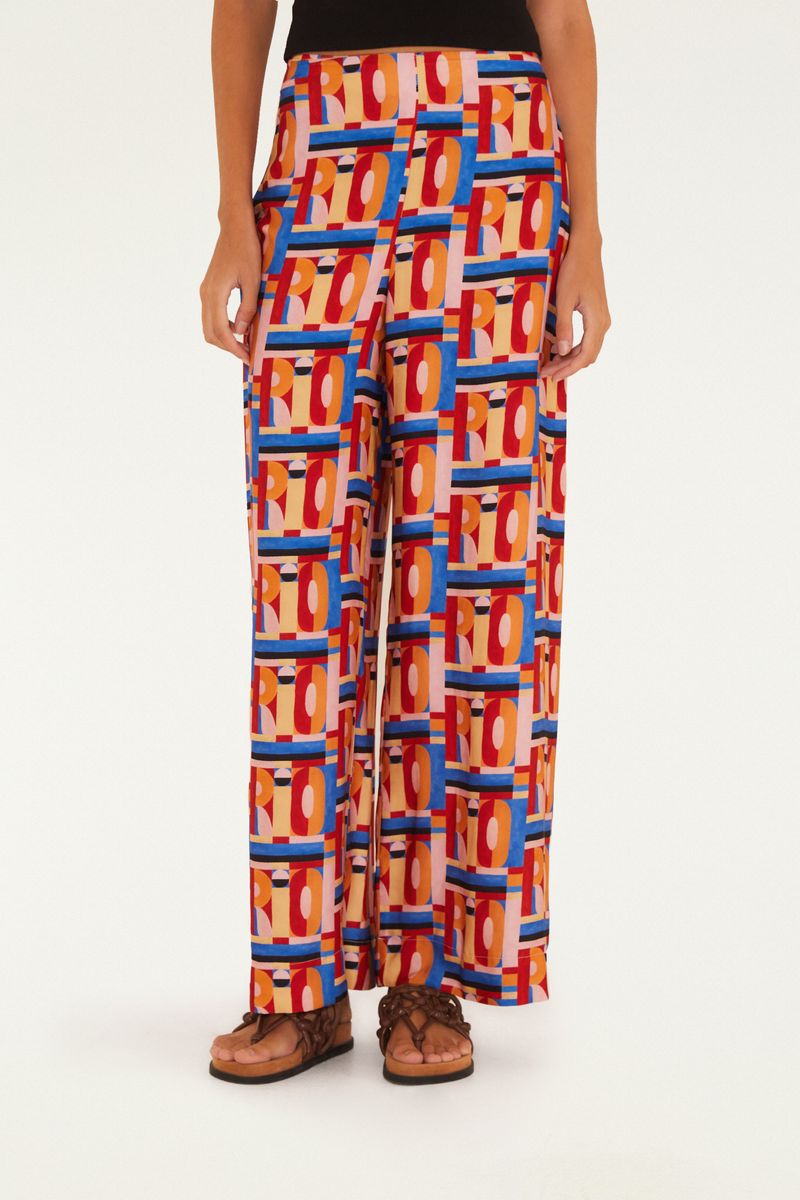 Calça Estampada Rio Gráfico