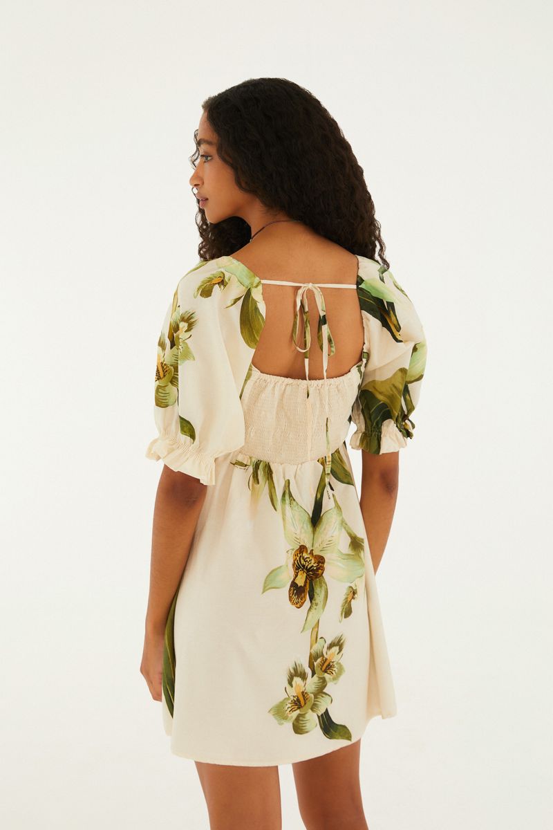 Vestido Estampado Floral Orquídea