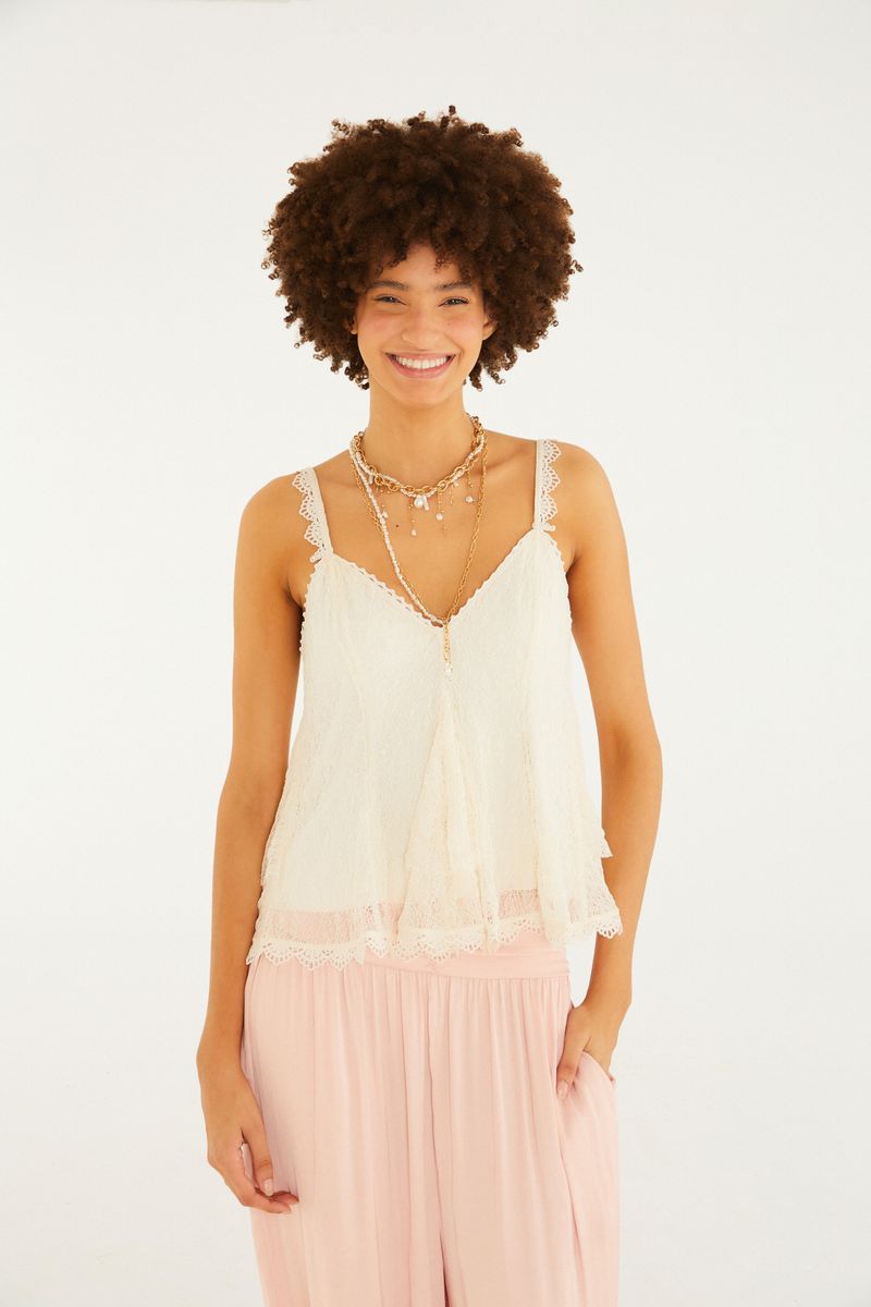 Blusa Nesgas Rendada