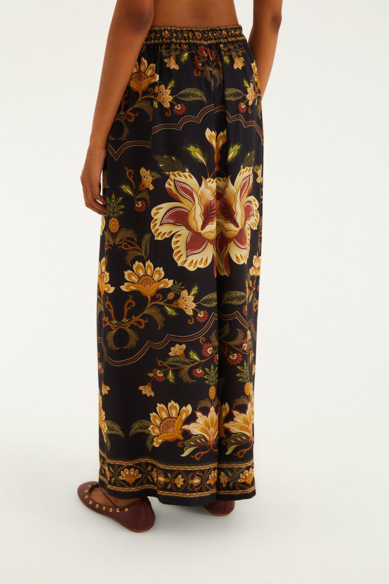 Calça Estampada Jardim Majestoso