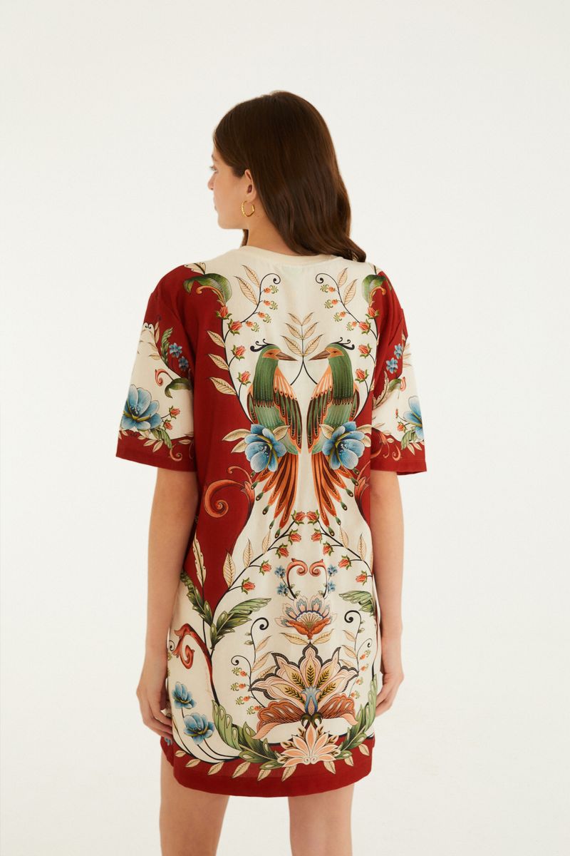 Vestido T-Shirt Básico Estampado Milena