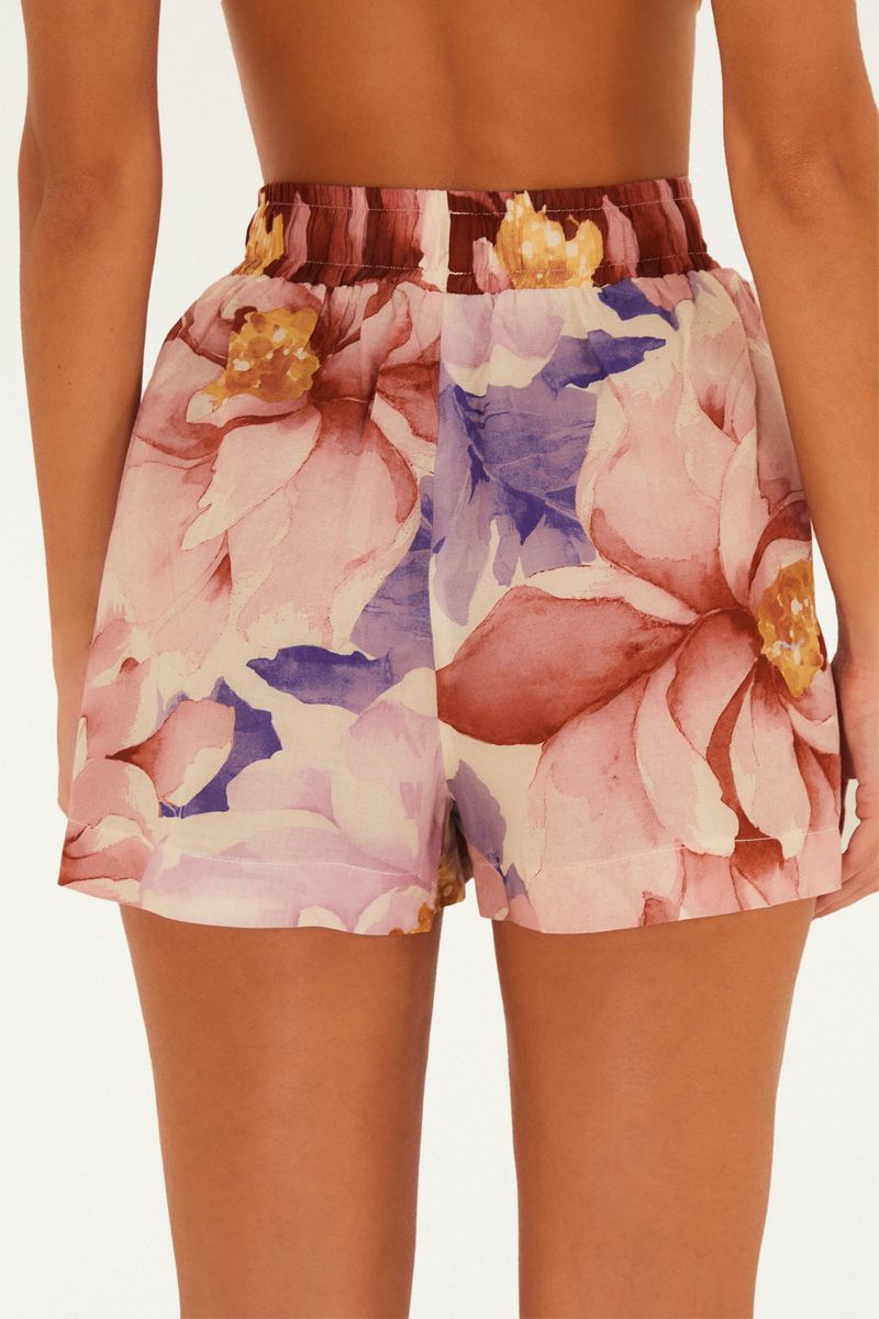 Short Estampado Floral Doce