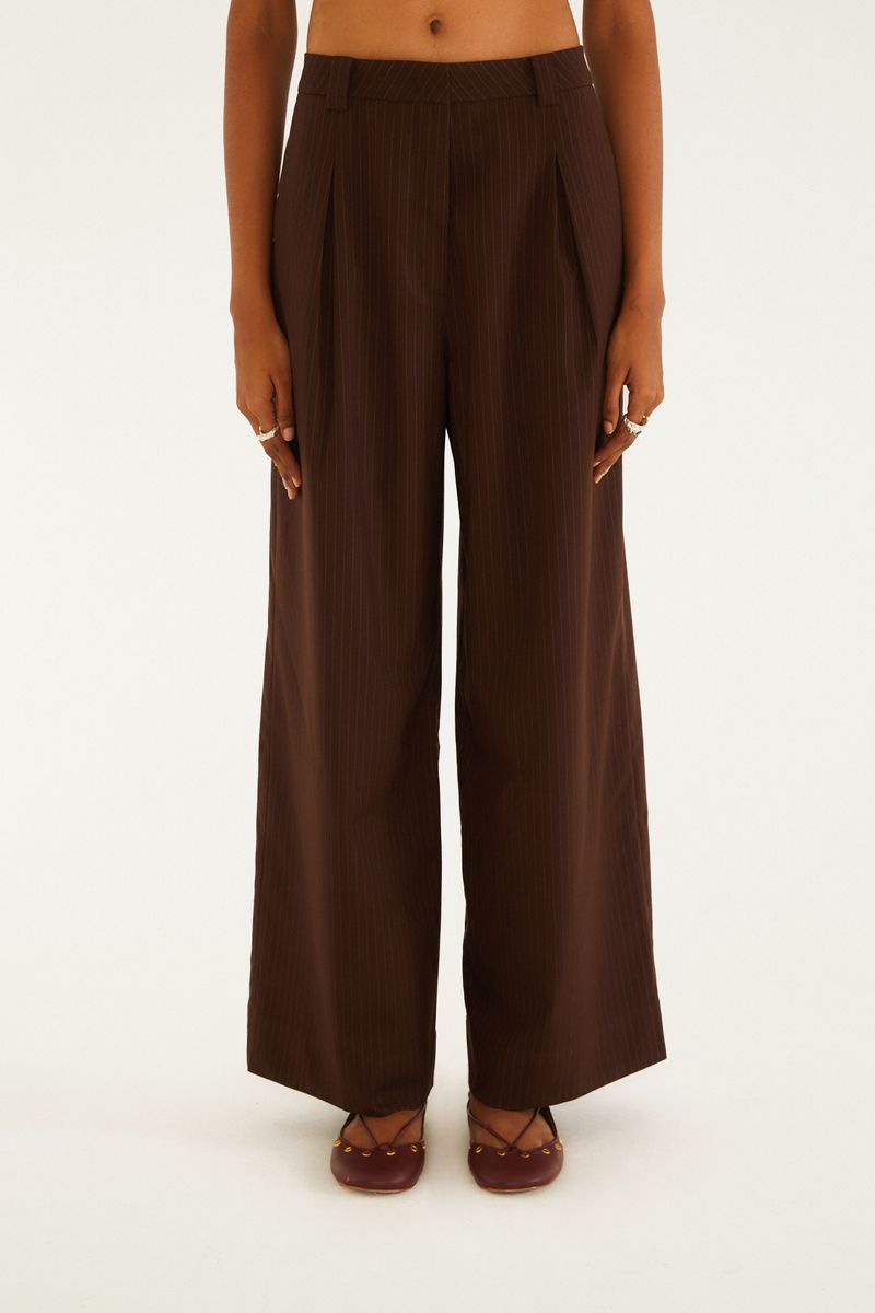 Calça Alfaitaria Risca De Giz