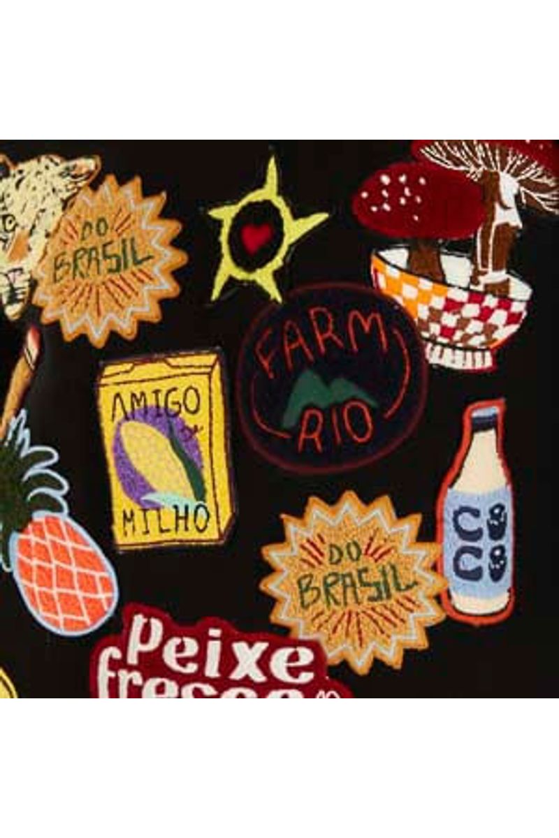 Casaco Tricot Tropical Patch