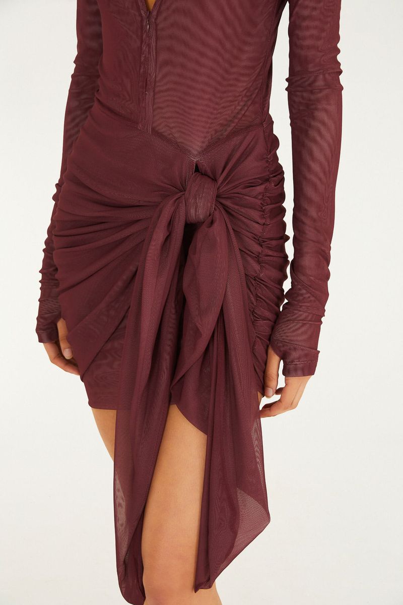 Vestido Tule Polo Amarração
