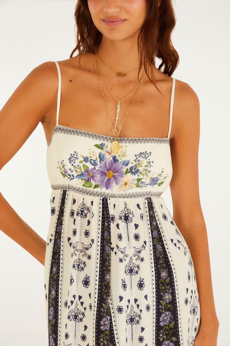 Vestido Cropped Estampado Alina