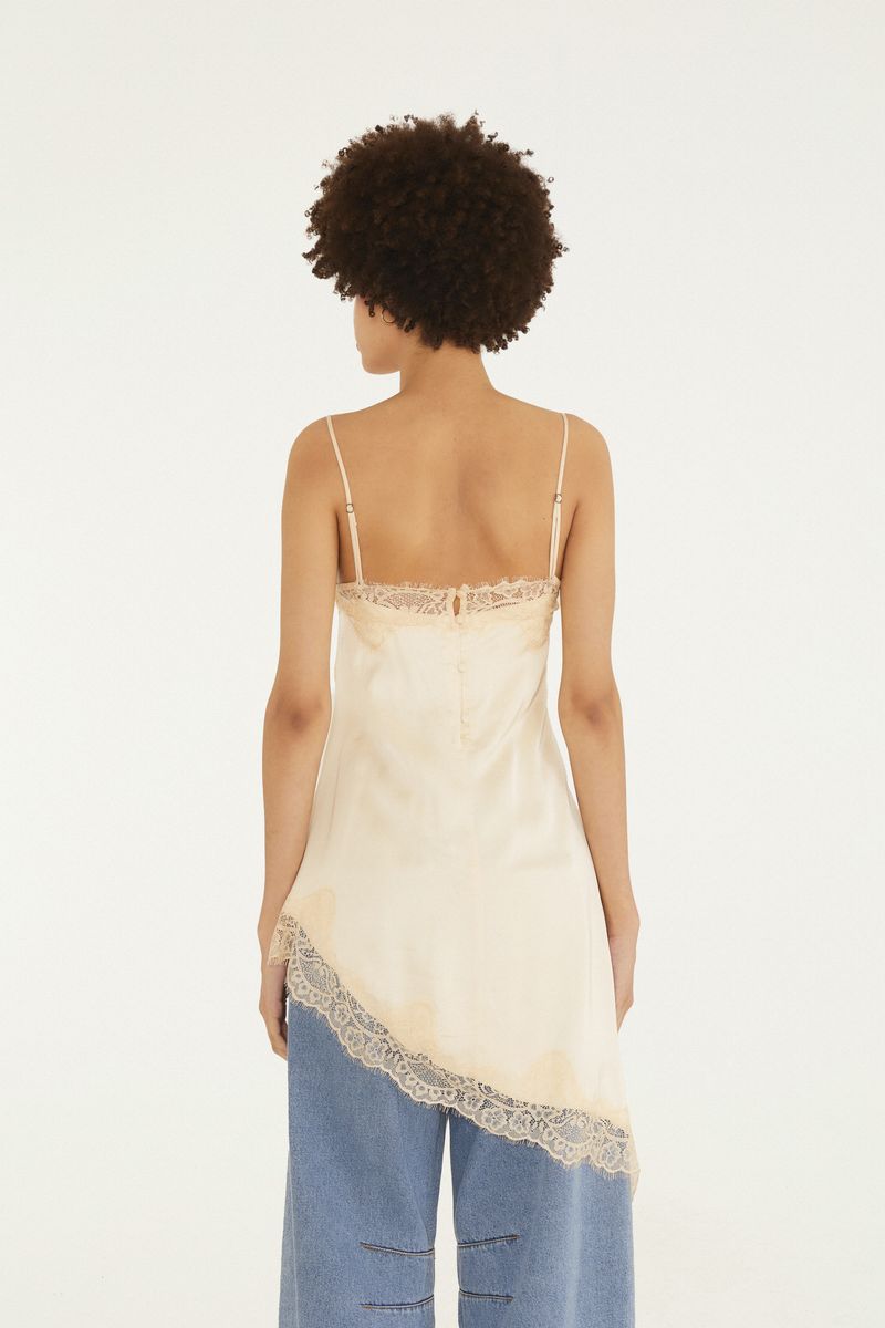 Túnica Artesanal Floral Renda