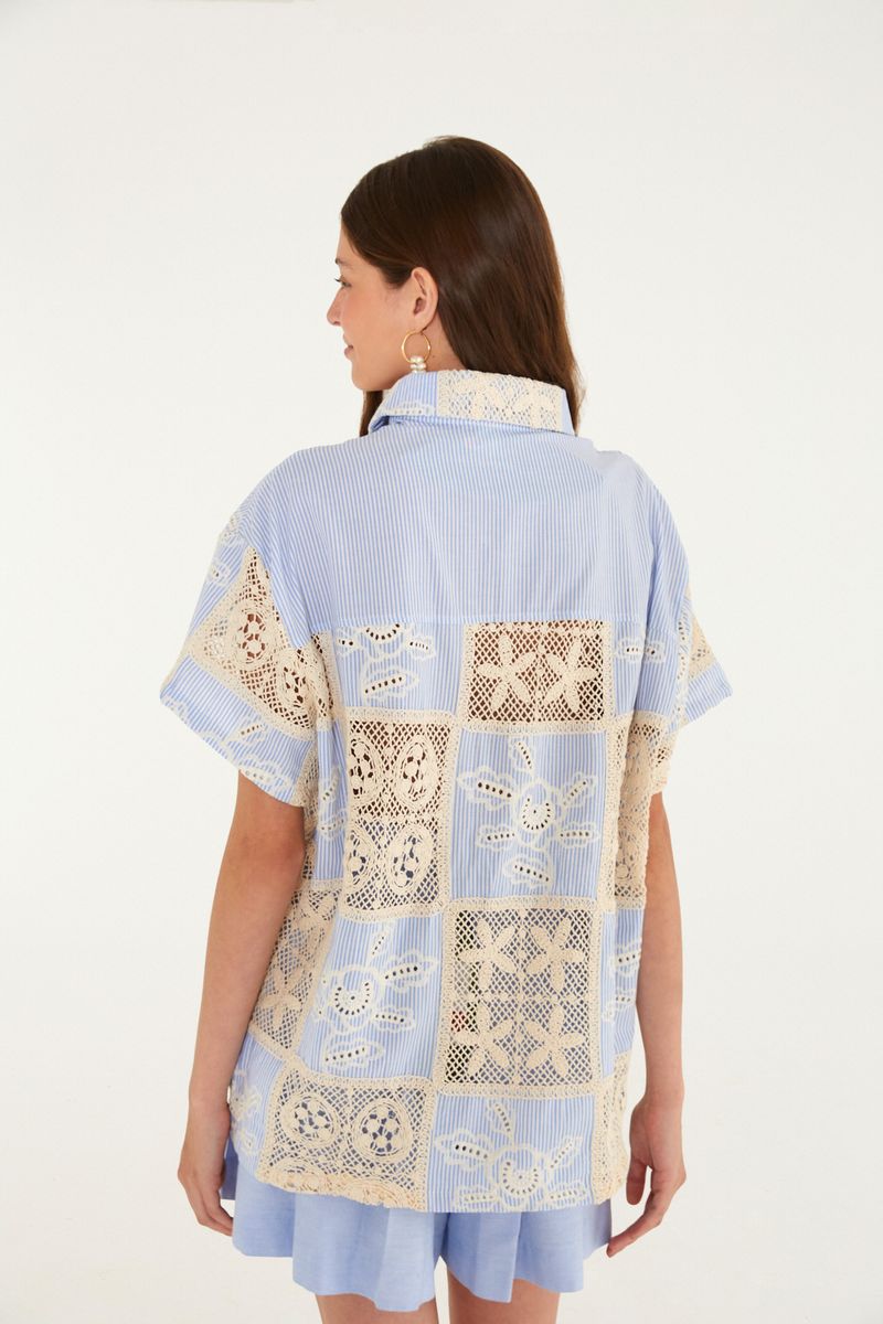 Camisa Patch Listra Bordada