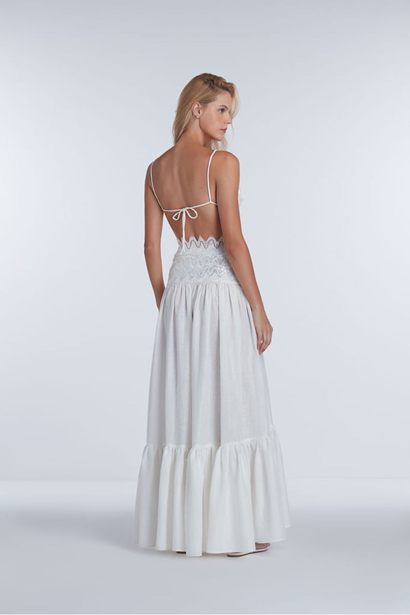 Saia Longa Paete Off White