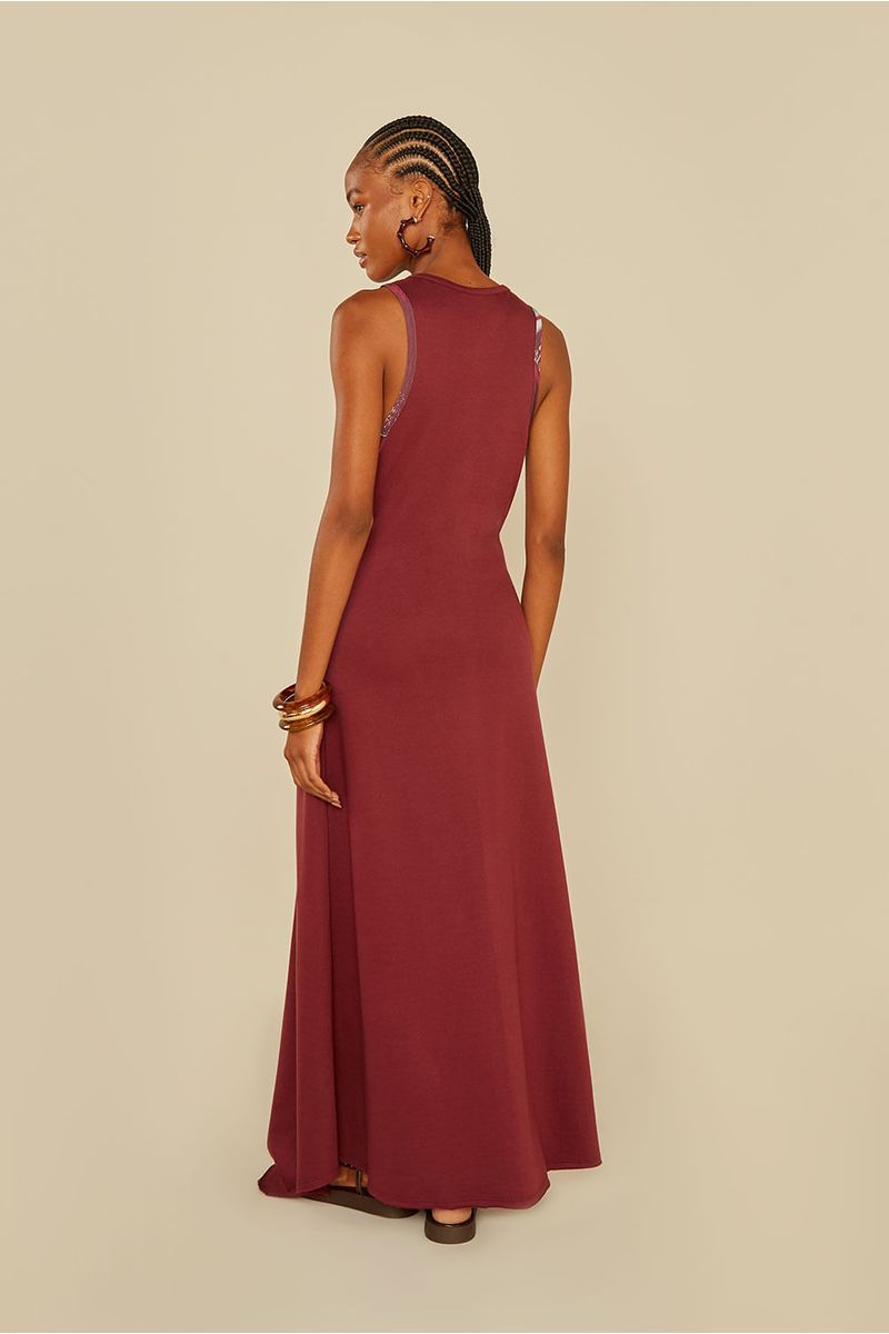 Vestido Malha Estampa Andante Negativo - Est Andante Negative