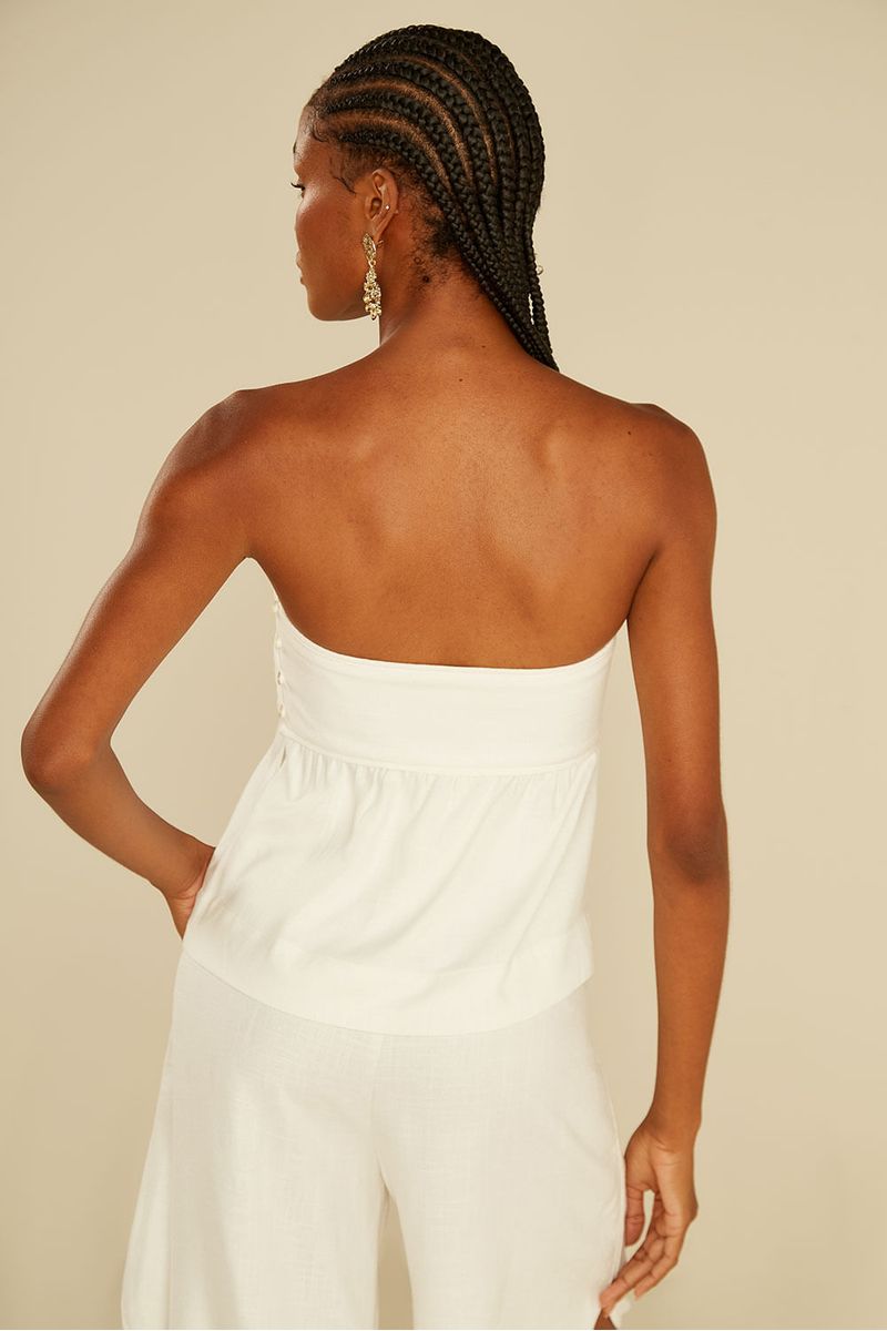 Blusa Corpete Alfaiataria - Off White