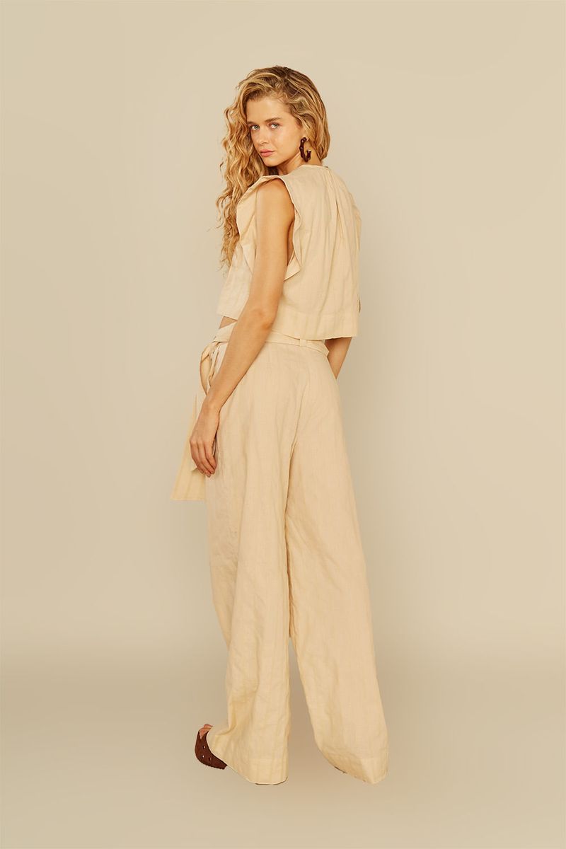 Calça Listra Textura - Quartzo Fume