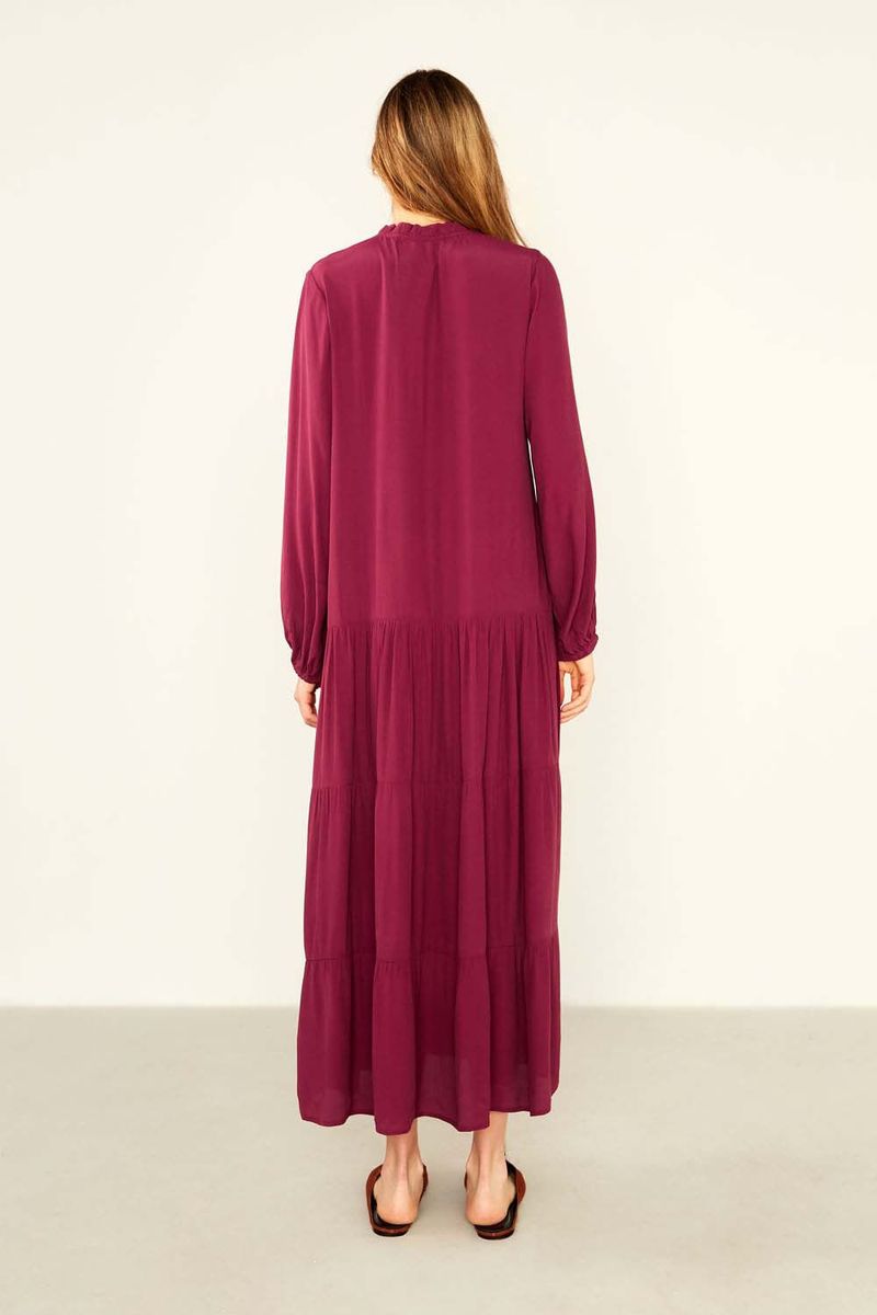 Chemise Gola Franzida - Vinho Escuro
