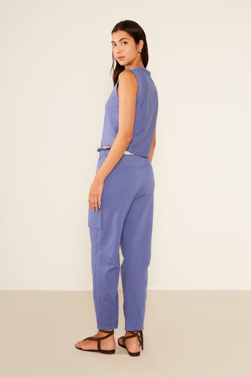 Calça Malha Positano - Azul Royal