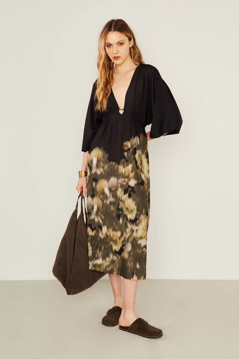 Vestido Estampa Thay Black - Est Thay Black