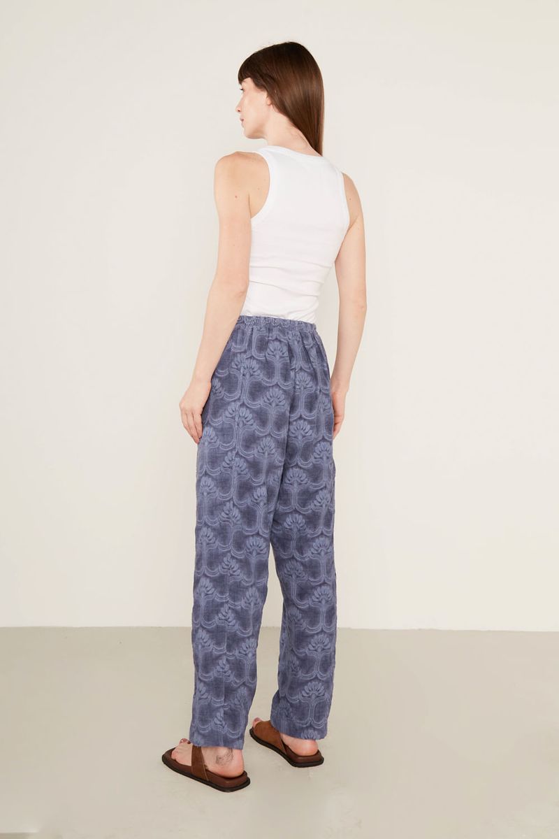 Calça Bordado Naoma - Azul Indie