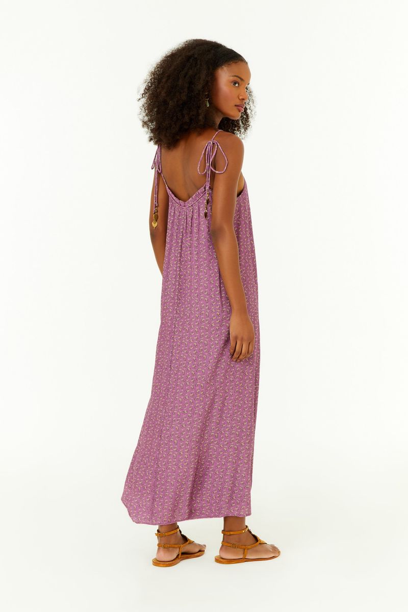 Vestido Alça Estampa Glam