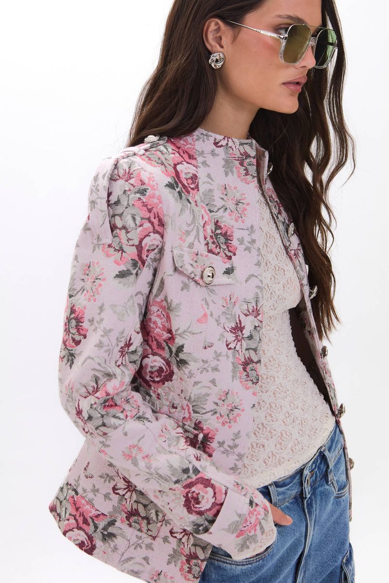 CASACO SAMARA JACQUARD FLORAL