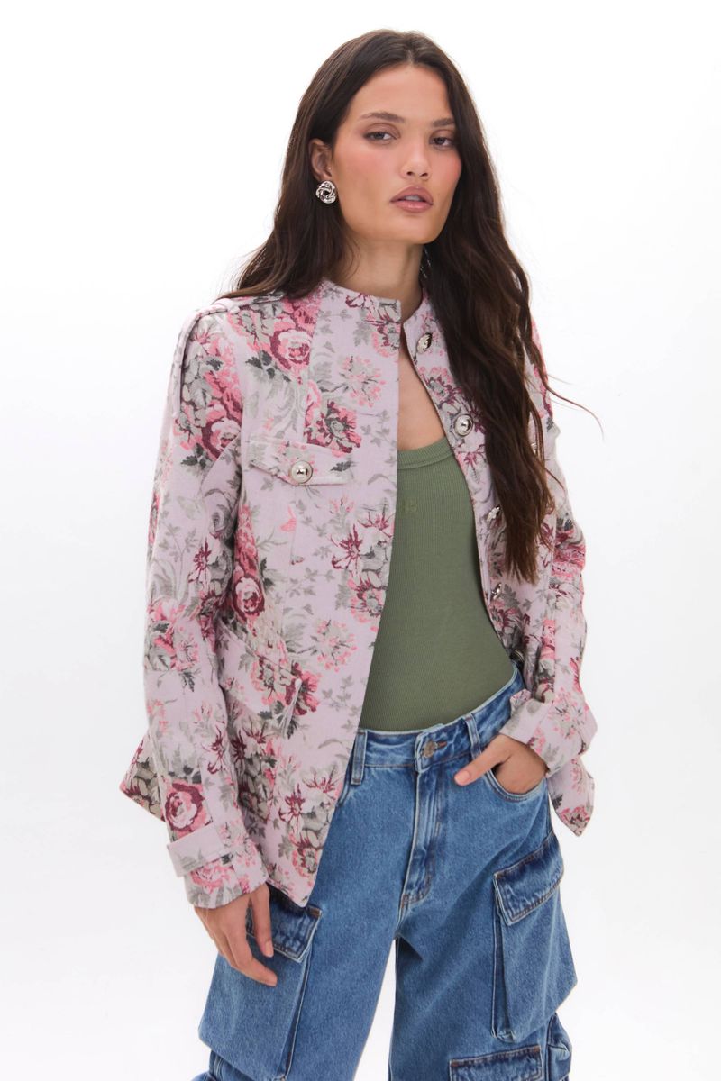 CASACO SAMARA JACQUARD FLORAL