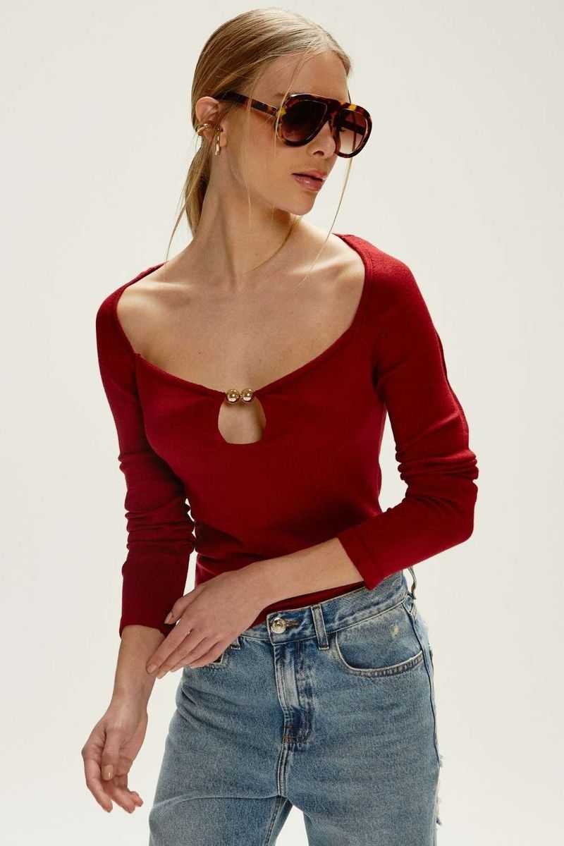 BLUSA MARLUCI VINHO