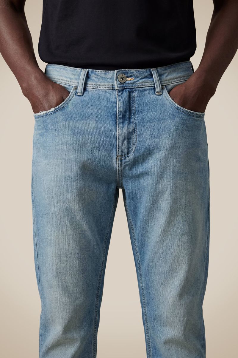 Calça Jeans 5 Pockets Elastano Reta Veadeiros
